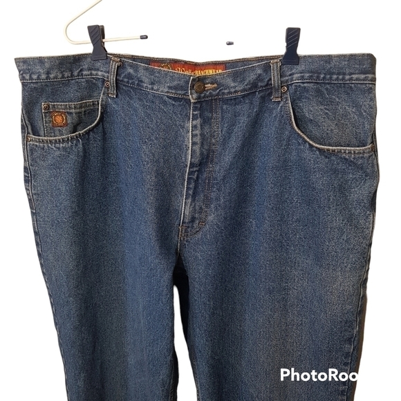 Walls Ranchwear Blue Denim Jeans, 38" Inseam - Picture 2 of 11